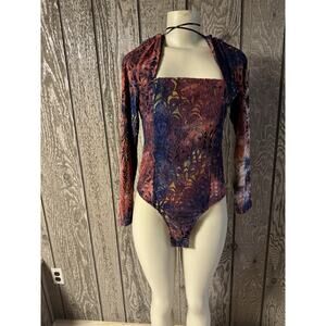 NWT Women's multi-color bodysuit Size XL